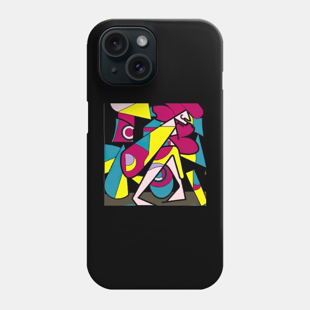 Abstract colorful art woman Phone Case by Eternal Experience