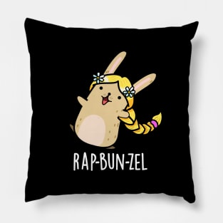 Rap-bun-zel Funny Bunny Pun Pillow