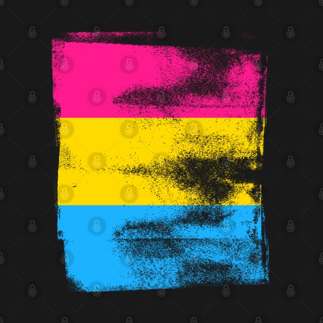 Pansexual Pride Flag with Texture Finish by Punderstandable