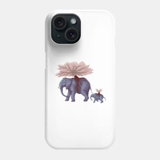 Colourful Elephant Trees Phone Case