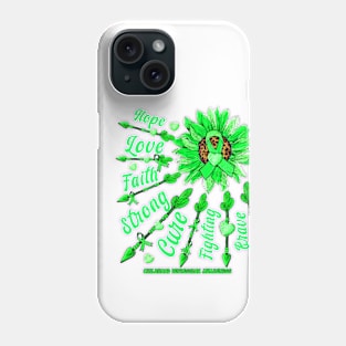 Childhood Depression Awareness - Sunflower leopard faith love fight Phone Case