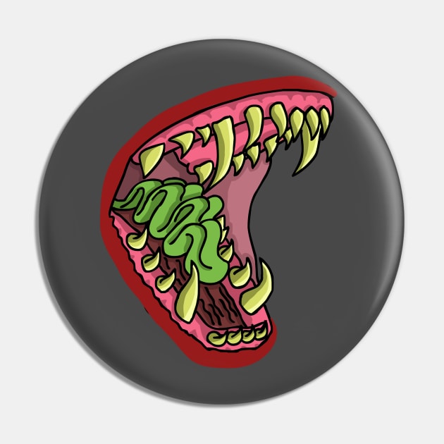 Creepy Jaws Pin by deshman