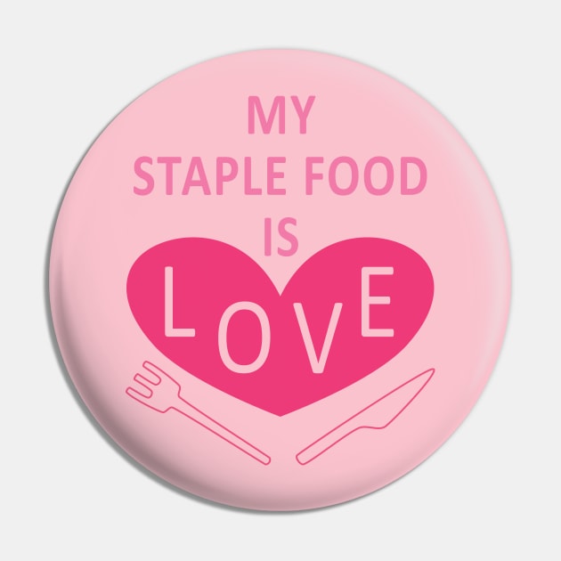 Yoshikawa Yuuko (Hibike! Euphonium) My Staple Food is Love Pin by Kamishirts