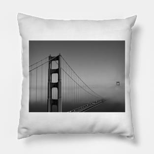 Across the Water.. Golden Gate Bridge, San Francisco Pillow