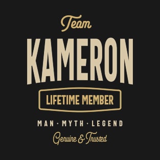 Team Kameron Lifetime Member Personalized Name T-Shirt