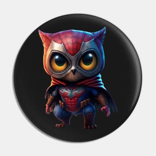 Spider Owl Pin