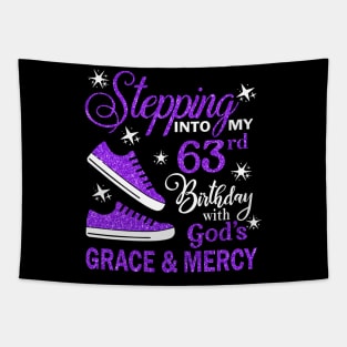 Stepping Into My 63rd Birthday With God's Grace & Mercy Bday Tapestry