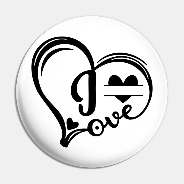 letter i monogram in the shape of love Pin by Candy Store