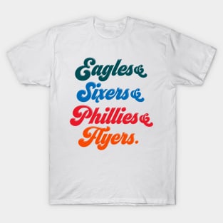 Phillies Eagles Flyers Sixers T Shirt, Philadelphia Teams Fan Gift - Happy  Place for Music Lovers