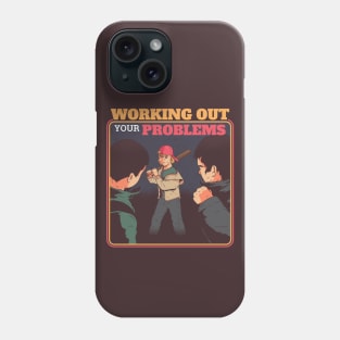 Working Out Your Problems // Funny Retro Children's Instructional Parody Phone Case