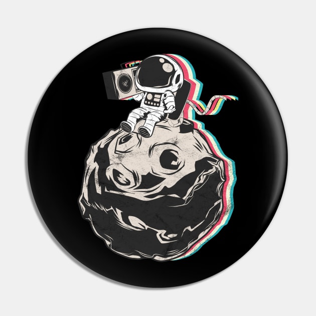 Techno Electro Music Astronaut Pin by avshirtnation