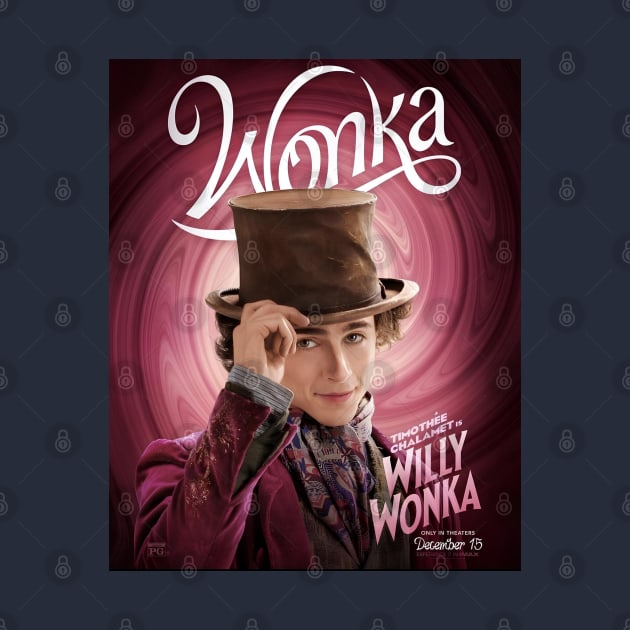 Wonka film poster shirt by VALOO✨️