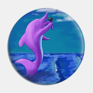 Dolphin sing in the sea. Pin