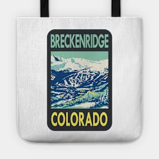 Vintage Breckenridge Colorado travel sticker Tote