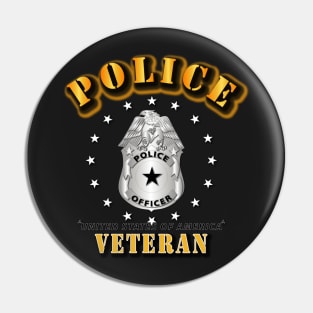 Police Veteran - Badge Pin