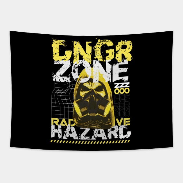 Danger Zone Radioactive Hazard Tapestry by RadioaktivShop