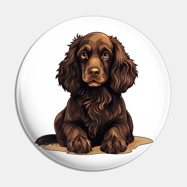 Boykin Spaniel Dog Illustration Pin by whyitsme