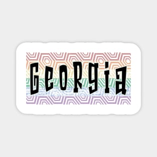 LGBTQ PATTERN AMERICA GEORGIA Magnet