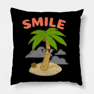 Smile like a Palm Tree Pillow