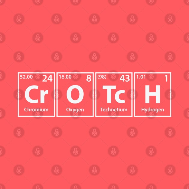 Crotch (Cr-O-Tc-H) Periodic Elements Spelling by cerebrands