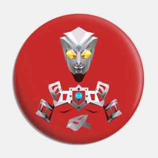 Ultraman Astra (Low Poly Style) Pin