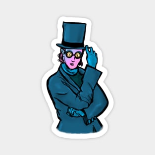 Time Traveler in Top Hat Magnet