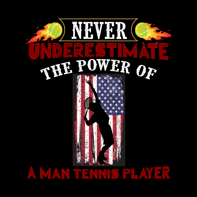 Never underestimate the power of a man tennis player - kenin tennis player T-shirt by kikuchu