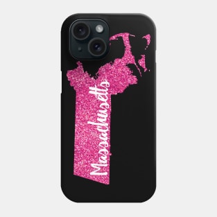 Sparkling Pink Massachusetts Phone Case