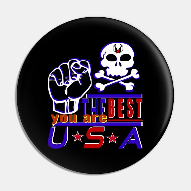 You Are The Best USA Design the strongest sea pirates- Iron hand Pin by Top-you