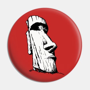 Moai Head Pin