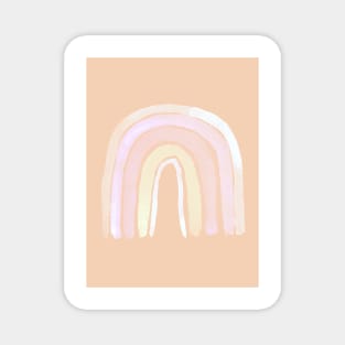 Cream tone boho rainbow 2 Magnet