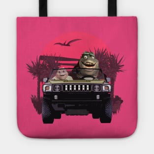 The Sinclair Driving the Boomer-Mobile Tote