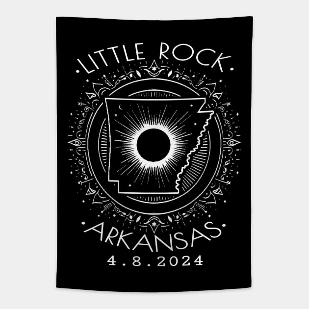 Solar Eclipse Apparel Arkansas Tapestry by Positively Petal Perfect 