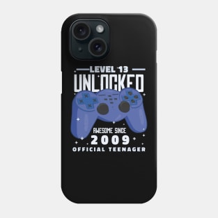 Teen Gamer Level 13 Unleashed Phone Case