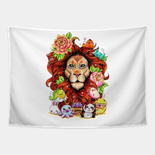 Zodiac LEO Doodle Art Series Tapestry