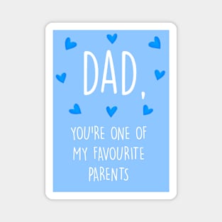 Favourite Parents Dad Magnet