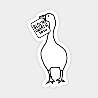 Goose with Stolen Biden Harris Sign Outline Magnet