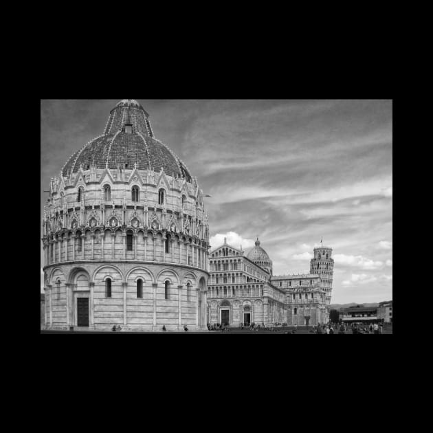 Piazza dei Miracoli, Pisa - Monochrome by Violaman