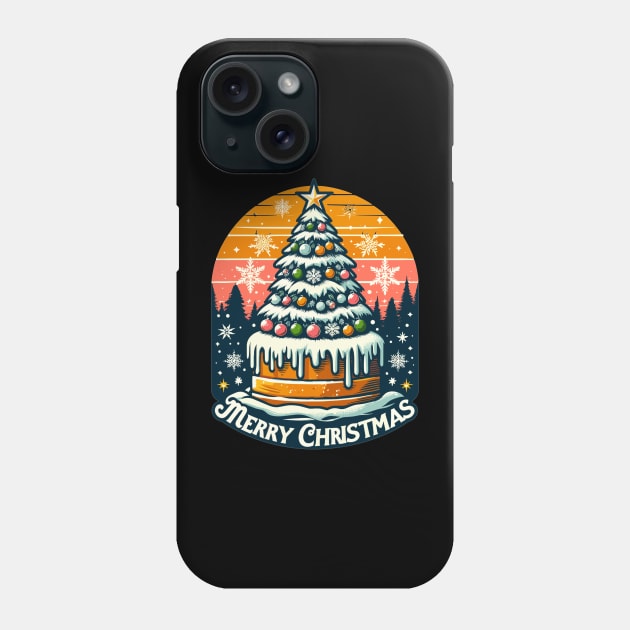 Christmas Tree Cake Delight Phone Case by AlephArt