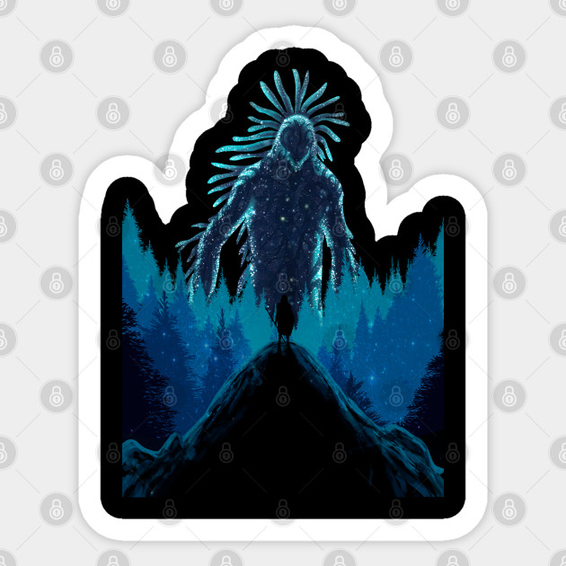 Night Spirit - Night Spirit Mononoke Hime Forest - Sticker