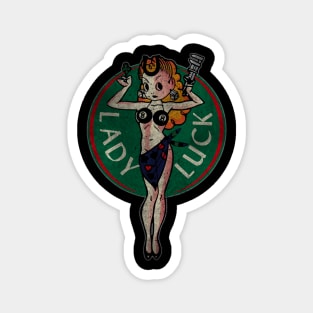 Lady Luck - Vintage Magnet