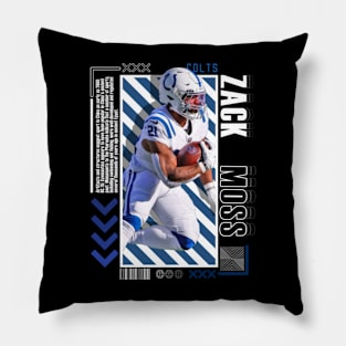 Zack Moss Paper Poster Version 10 Pillow