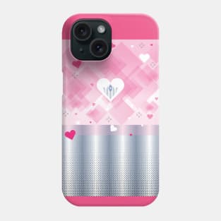 Love white and Rose Hearts Phone Case