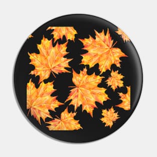 pattern with autumn leaves Pin