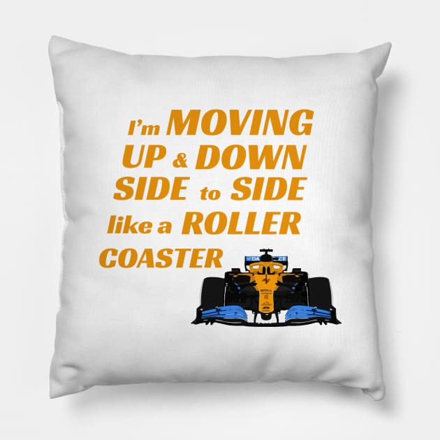 Moving Up & Down Lando Norris Pillow by Make It Simple