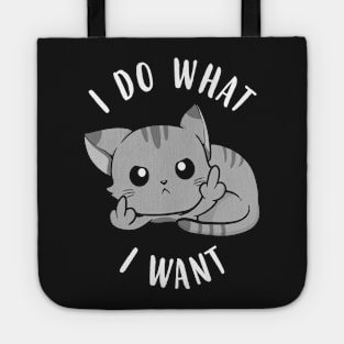 I Do What I Want Cat Rebel Tote