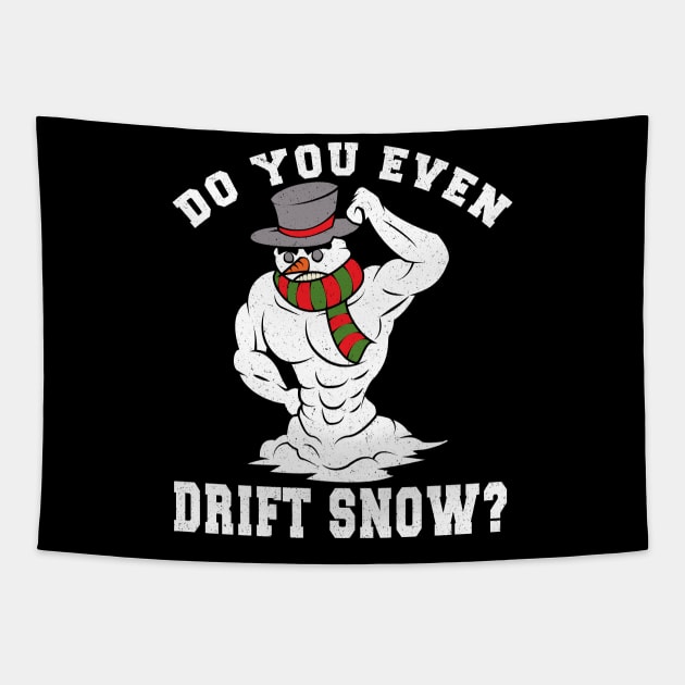 Funny Christmas Workout Xmas Snowman Do You Even Lift Gift Tapestry by VDK Merch