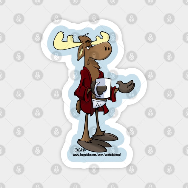 Wicked Decent Bruce the Moose Magnet by wickeddecent