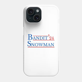 Bandit Snowman 24 Retro Election Style Funny 2024 Phone Case