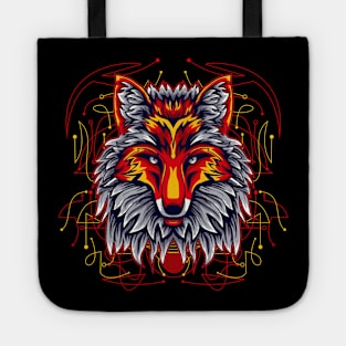 red fox cartoon Tote